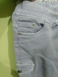 Light Wash Cargo Jeans
