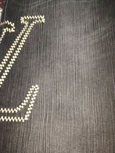 Men's Black Jeans with Unique Design