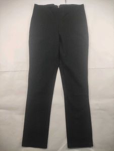 Pinstripe High-Waisted Pants