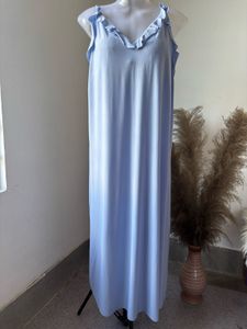 Light Blue Ruffled Nightgown