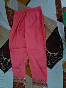 Elegant Pink Kurta with Mirror Work