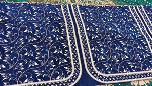 Blue Floral Sofa Cover