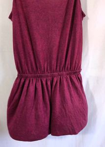 Maroon Romper excellent condition  Fit For S/M