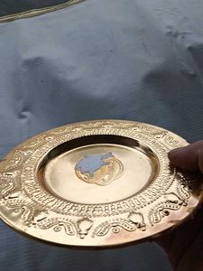 Vintage Ornate Gold Plate