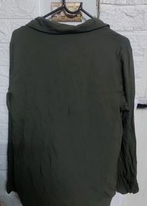 Ladies Top Military Green  Full Sleeves