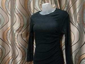 Korean Black Bodycon Dress
