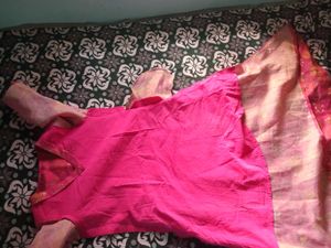 Pink Floral Print Kurta