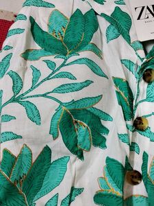 Zara Floral Print Shirt gift 🧧🎁