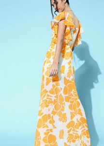 Floral Print Wrap Maxi Dress