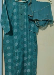 Elegant Green Printed Kurta