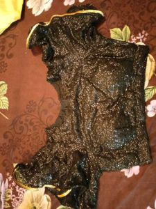 Black Sitare Wala Blouz With Margin