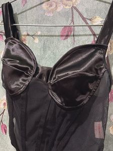 Satin Bustier Top