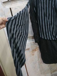 Asymmetrical Striped Tunic Top
