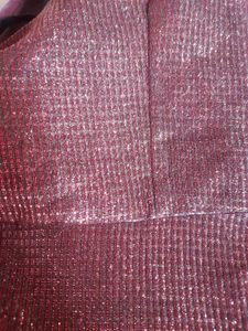 New Unused Sparkling Maroon long gown