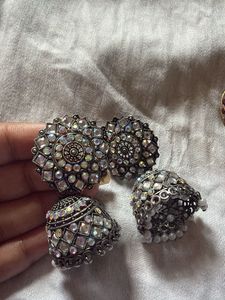 Traditional Oxidised & Multicolor Jhumka Earrings