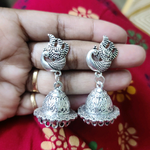 oxidized earring