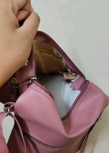 Chic Dusty Rose Crossbody Bag