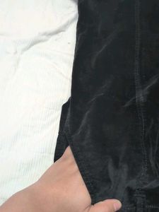 Black Velvet Maxi Skirt