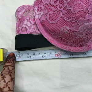 ⭐ Pink Lace Padded Bra