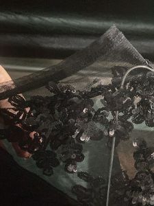 Elegant Black Lace Sleeve Dress