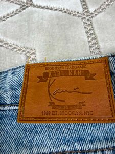 Karl Kani Men’s Light Blue Wide Leg Denim Jeans |