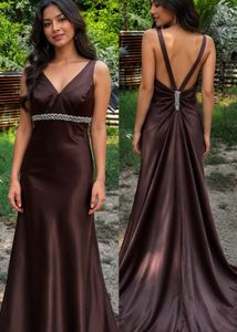 Elegant Brown cocktail Gown