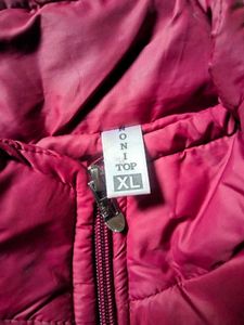 Maroon Fleece Lined Jacket