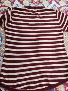 Cozy Striped Sleeve Sweater