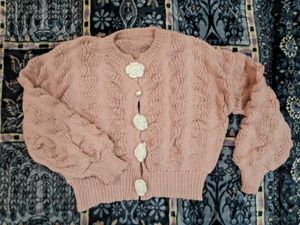 pintresty Vintage Inspired Pink Cardigan and jacke