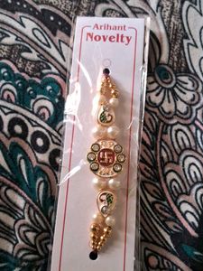 Decorative Rakhi with Pearls &amp; Stones set of  2Pc