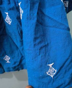 Beautiful Blue Embroidered Kurti top