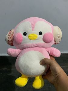 Cute Pink Penguin Plush Toy