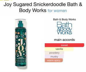 New Bath &amp; Body Works JOY Sugared Snickerdoodle