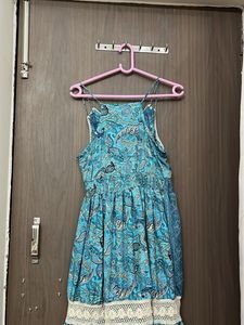 New  heavy full flare silk branded gown for M or L