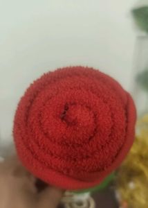 Soft Red Towel Flower Gift