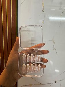 Elegant 3d flower Press-On Nails Set