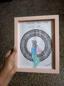 Framed "Forever Your Star Little Girl" Artwork