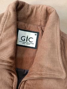 Men's Corduroy Casual Jacket, M Size