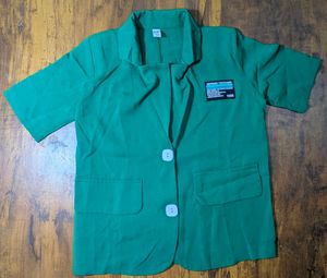 Sergio Tacchini Green Short Sleeve Blazer
