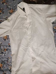 Classic White Button-Up Shirt