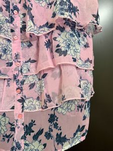 Pink Floral Tiered Camisole Top
