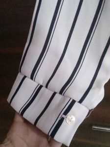Striped Button-Up Shirt