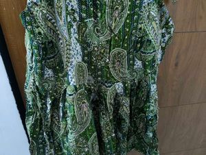 Boho Paisley Print Tie-Strap Top