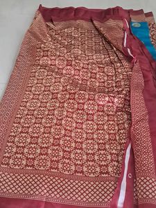 Beautiful Red Floral Saree