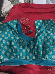 Red Saree with blouse