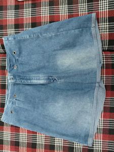 Blue Denim Shorts