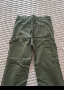 Mango Olive Green Cargo Pants