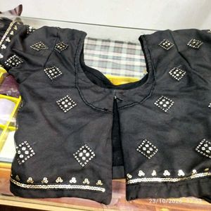 Black Sequined Lehenga Choli free gift