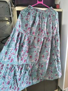 Boho Floral Print skirt