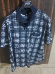 Men's Plaid Polo T-Shirt
